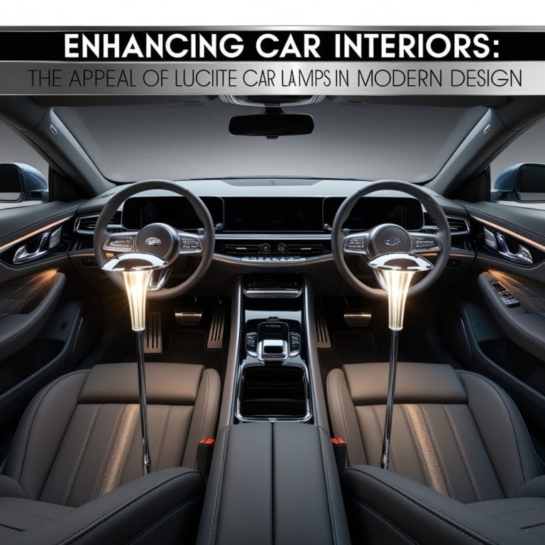 Enhancing Car Interiors: The Appeal of Lucite Car Lamps in Modern Design